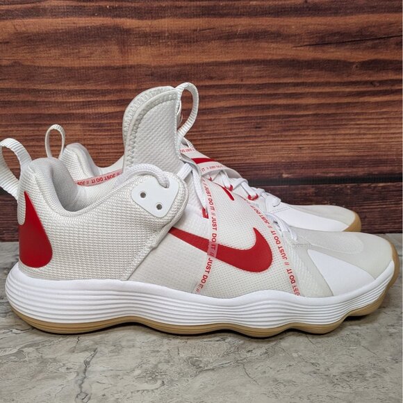 Nike React HyperSet Men\'s 11 White University Red Volleyball Shoes CI2955-160 main image 7